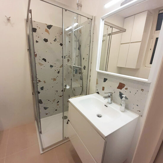 Design et rénovation salle de douche à Bruxelles